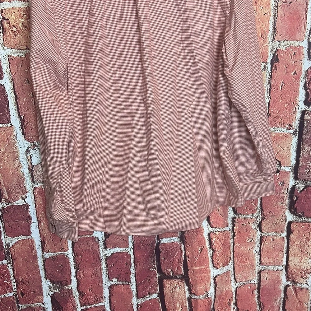 L.L. Bean Men's Casual rusty Red Plaid Shirt size xl
